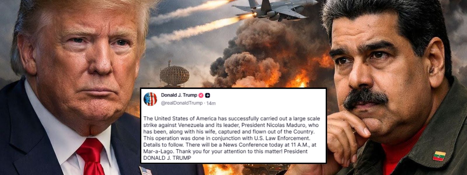 US Captures Venezuelan President Maduro & His Wife